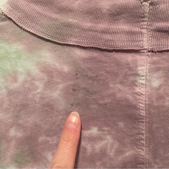 We The Free Free People Tie Dye Cotton Long Sleeve Tee - Size Small - Picture 5 of 6